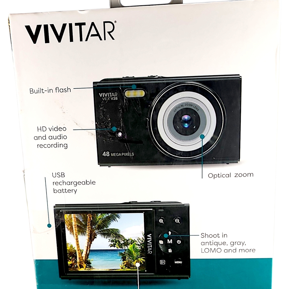 Compact VIVITAR Digital Camera - Black